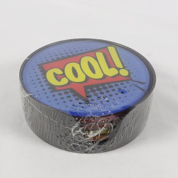 Invicta Faded Lines Set of 6 Glass Coasters POP ART Collection NIB - Picture 5 of 6